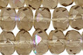 Czech Glass Aurora Borealis Fire Polished Rondelle 5x7mm