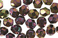 Czech Fire Polished Glass Iris Purple Round 6mm