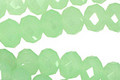 Green Opal Crystal Faceted Rondelle 8mm