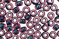 TOHO Luster Light Amethyst (with Jet Lining) Round 8/0 Seed Bead