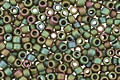 TOHO Matte Iris Peridot Round 15/0 Seed Bead
