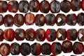 Czech Glass Burning Coals Fire Polished Rondelle 4x5mm