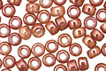TOHO Marbled Opaque Beige/Pink Round 8/0 Seed Bead
