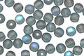 Czech Glass Matte Montana Blue AB Round 4mm