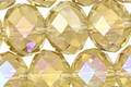 Honey AB Crystal Faceted Rondelle 14mm