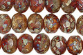 Czech Glass Sunset Park Fire Polished Rondelle 6x9mm