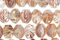 Czech Glass Cartoon Fire Polished Rondelle 6x9mm