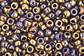 TOHO Gilded Marble Blue Round 11/0 Seed Bead