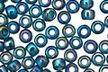 TOHO Transparent Rainbow Teal Round 8/0 Seed Bead