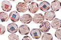 Czech Fire Polished Glass Light Amethyst AB Round 6mm