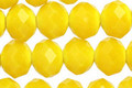 Mustard Crystal Faceted Rondelle 10mm