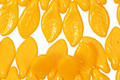 Czech Glass Citrus Leaf Drop 6x12mm