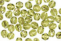 Czech Fire Polished Glass Silver Lined Olivine Round 4mm