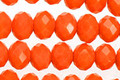 Tangerine Crystal Faceted Rondelle 8mm