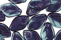 Czech Glass Blue Nile Leaf Drop 8x12mm