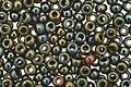TOHO Metallic Iris Green/Brown Round 11/0 Seed Bead