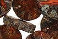Czech Glass Harvest Flower Window Coin 18mm