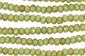 Czech Glass Pistachio Fire Polished Rondelle 2x3mm
