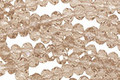 Khaki Crystal Faceted Rondelle 4mm