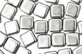 Czech Glass Silver Square 6mm
