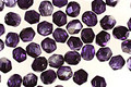 Czech Fire Polished Glass Coated Mirror Indigo Round 4mm