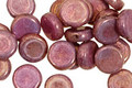 Czech Glass Luster Wisteria Coin 8mm