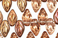 Czech Glass Autumn Shimmer Leaf Drop 5x10mm