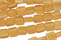 Czech Glass Milky Topaz Square 6mm