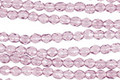 Czech Fire Polished Glass Luster Mid. Amethyst Round 3mm
