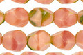 Czech Glass Spicy Tuna Faceted Nugget 10x8mm