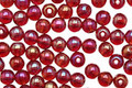 Czech Glass Luster Iris Ruby Round 4mm