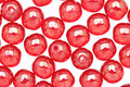 Czech Glass Luster Siam Ruby Round 6mm