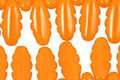 Czech Glass Pumpkin Feathered Dagger 5x14mm