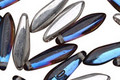 Czech Glass Mystic & Silver Dagger 5x15mm