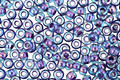 TOHO Rainbow Aqua (with Opaque Purple Lining) Round 11/0 Seed Bead