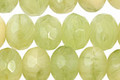 Czech Glass Avocado Bisque Fire Polished Rondelle 5x7mm