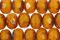 Czech Glass Summer Squash Fire Polished Rondelle 6x9mm