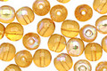 Czech Glass Medium Topaz AB Round 6mm