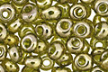 TOHO Gold Lustered Green Tea Magatama 3mm Seed Bead
