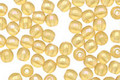 Czech Glass Luster Iris Topaz Round 4mm