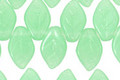 Czech Glass Jade (matte) Leaf Drop 8x12mm