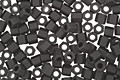 TOHO Opaque Frosted Jet Hex 11/0 Seed Bead