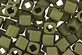 TOHO Matte Dark Olive Cube 3mm Seed Bead