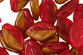 Czech Glass Summer Sunset Leaf Drop 8x12mm