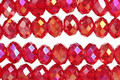 Garnet AB Crystal Faceted Rondelle 6mm