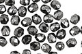 Czech Fire Polished Glass Hematite Round 3mm