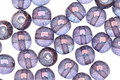 Czech Glass Luster Transparent Amethyst Round 6mm