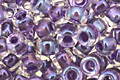 TOHO Rainbow Crystal (with Tanzanite Lining) Round 6/0 Seed Bead