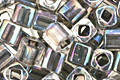 TOHO Rainbow Crystal (with Opaque Gray Lining) Cube 4mm Seed Bead