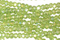 Olivine AB Crystal Faceted Rondelle 3mm